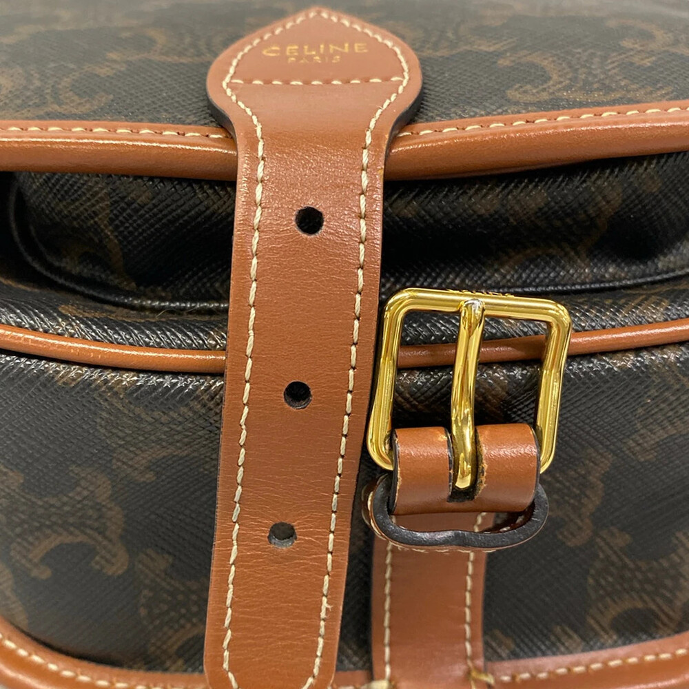 Celine Medium Folco Bag Tan Triomphe #334474C17B - Picture 12 of 15